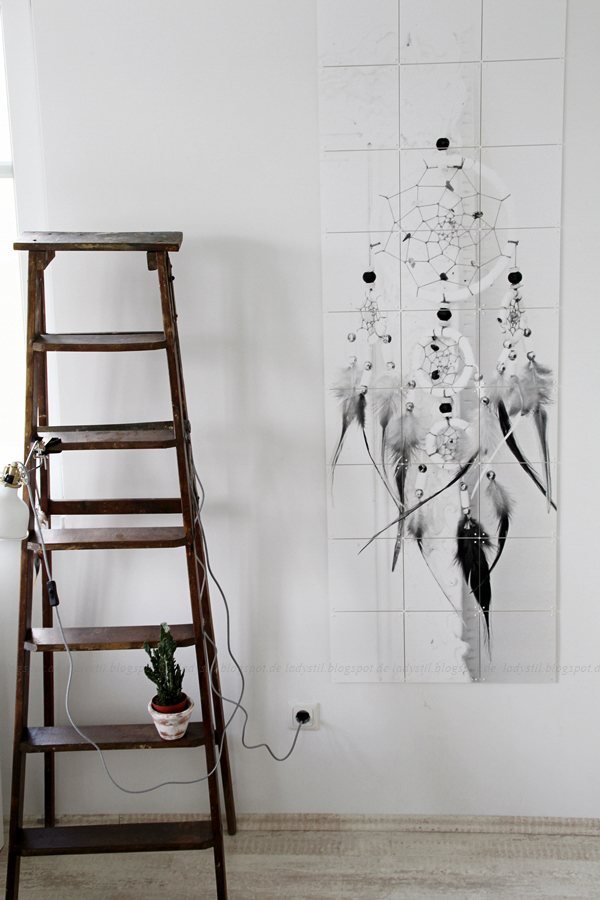 Wanddekoration mit IXXIdesign, originelle Bilder zum Selbergestalten, Schlafzimmer einrichten mit stylischen Fotos für die Wand, Traumfänger,