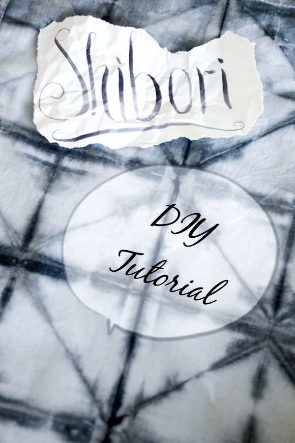 DIY Shibori Falt-Tutorial, Kissen und Geschirrtücher batiken,