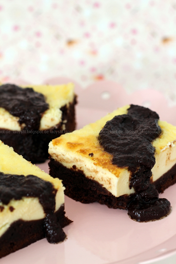 Brownies mit Cheesecake-Topping