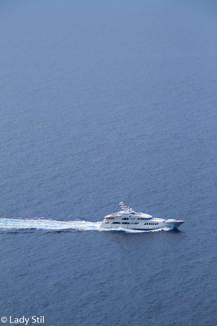 Mallorca Boot auf offenem Meer