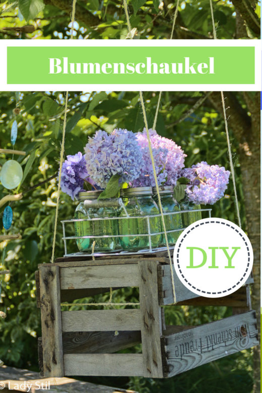 DIY PalettenTagesbett und eine Blumenschaukel für